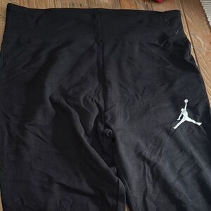 Jordan Black Leggings with White Logo